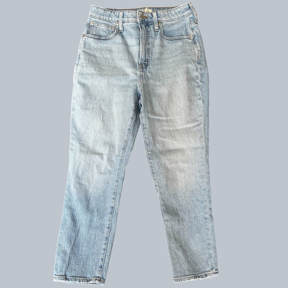 Madewell Curvy Perfect Vintage Jean - Light Wash lHigh-Rise Straight Jeans